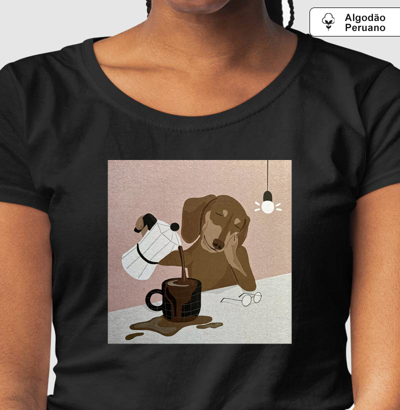 Camiseta Algodão Peruano Coffee