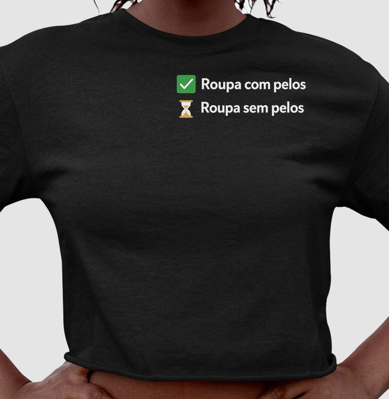 Roupa com pelos, roupa sem pelos