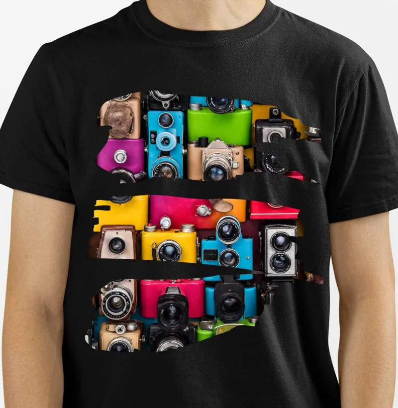 CAMISETA CAMERAS ARTE  7MA ARTE