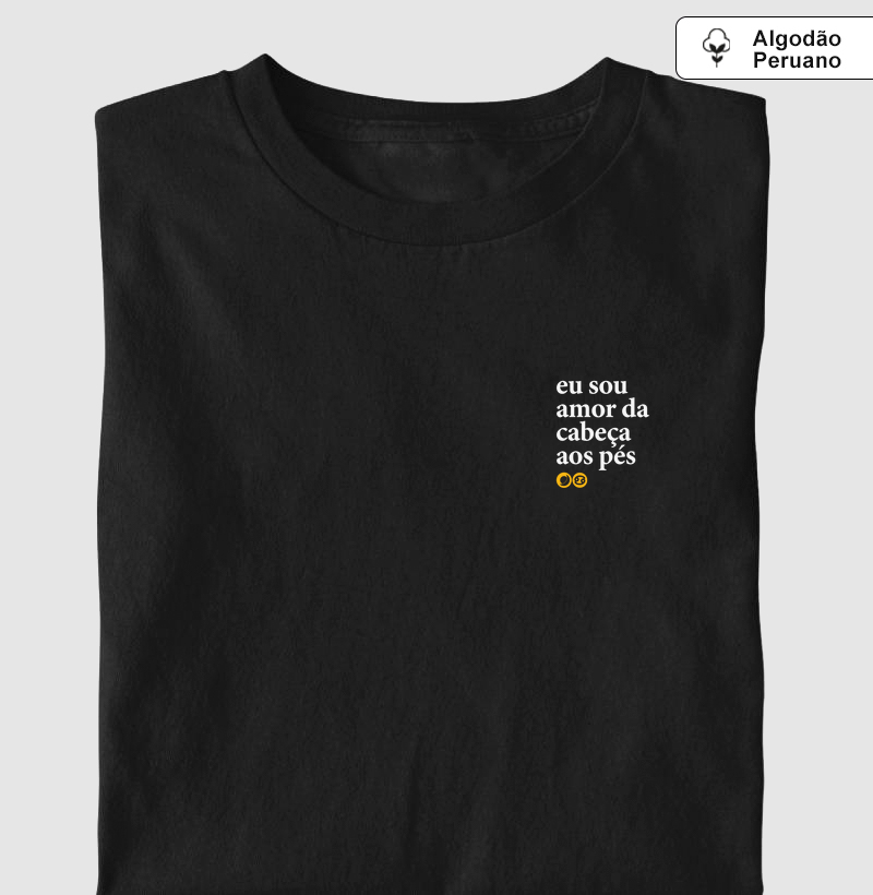 eu sou amor da cabeça aos pés. câncer