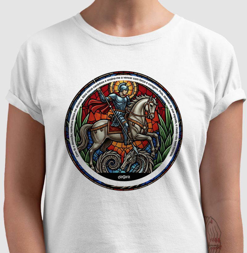 Camiseta Umbanda - SÃO JORGE MANDALA