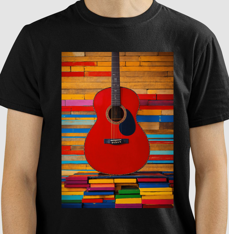 violão vermelho 