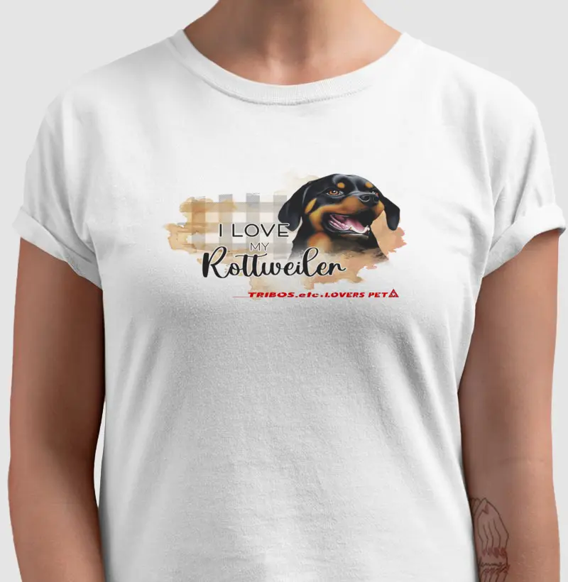 CAMISETA RESERVA.INK MASCULINA E FEMININA TRIBOS.etc PET DOG ROTTWEILER