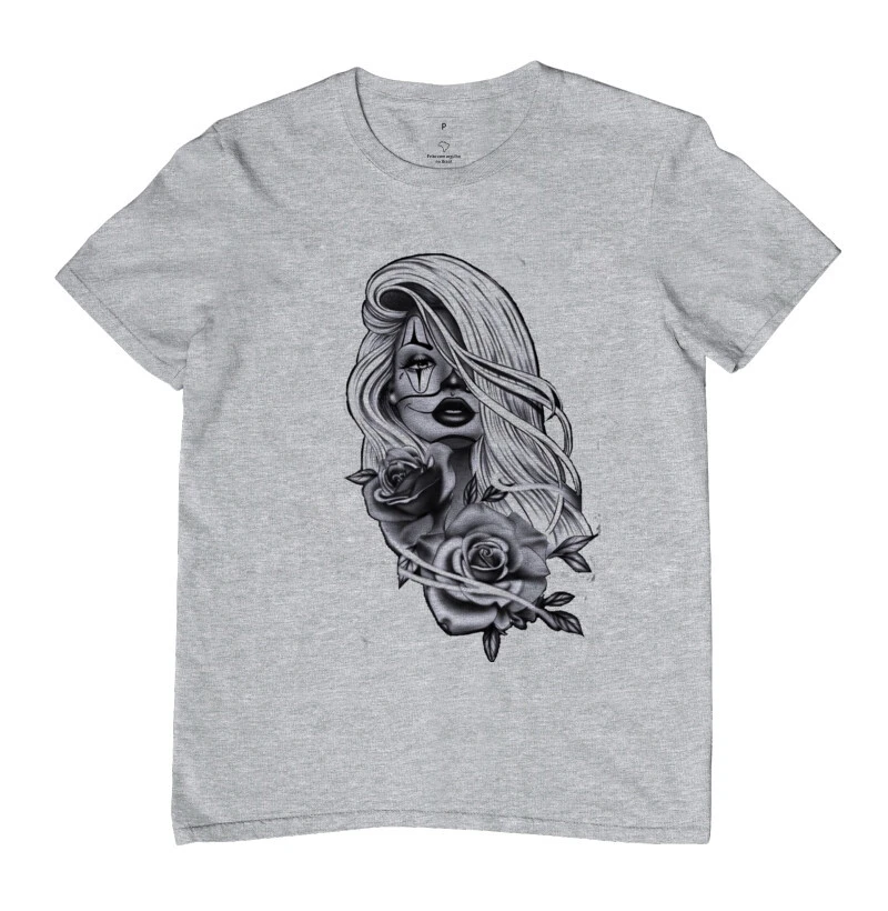 Camiseta Unissex Mulher & Rosas