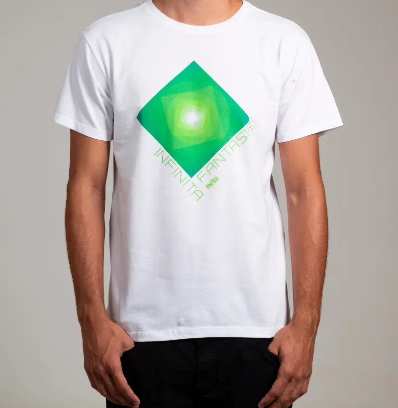 T-SHIRT "INFINITA FANTASIA" / VERDE - ESTAMPA GRANDE 