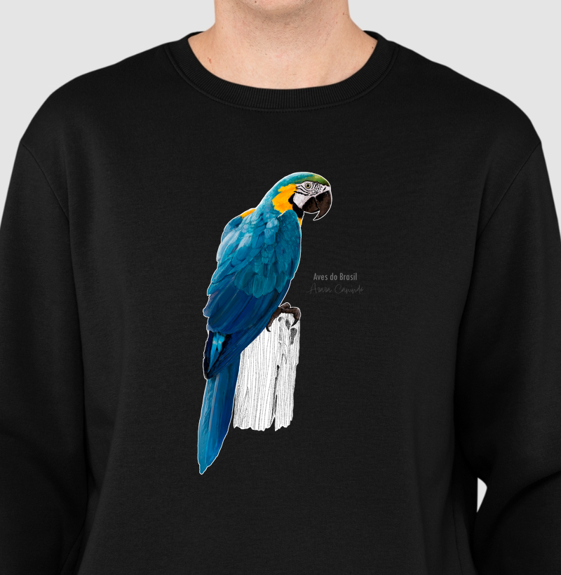 Aves do Brasil II - Arara Canindé - Moletom