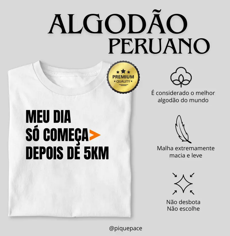 Meu dia só começa depois de 5km