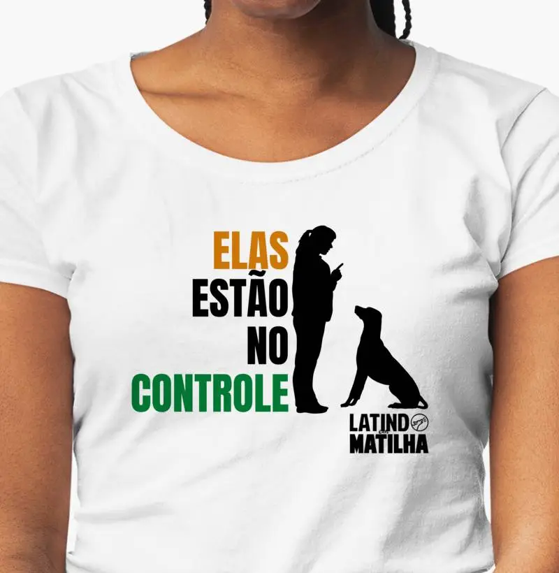 Camiseta LM Elas estão no controle