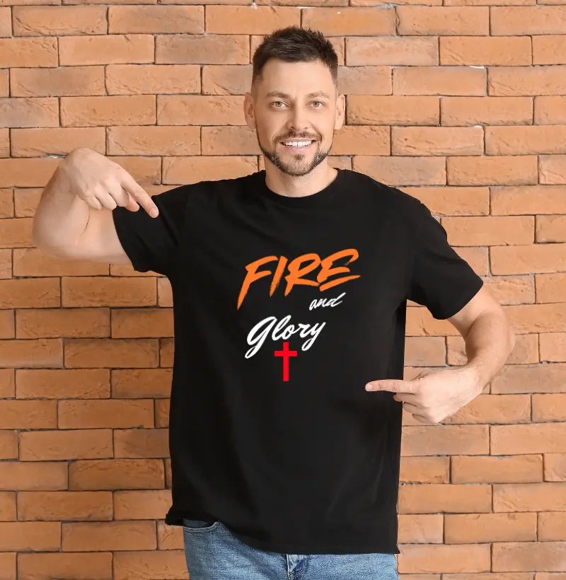 Camisa Preta Fogo e Glória