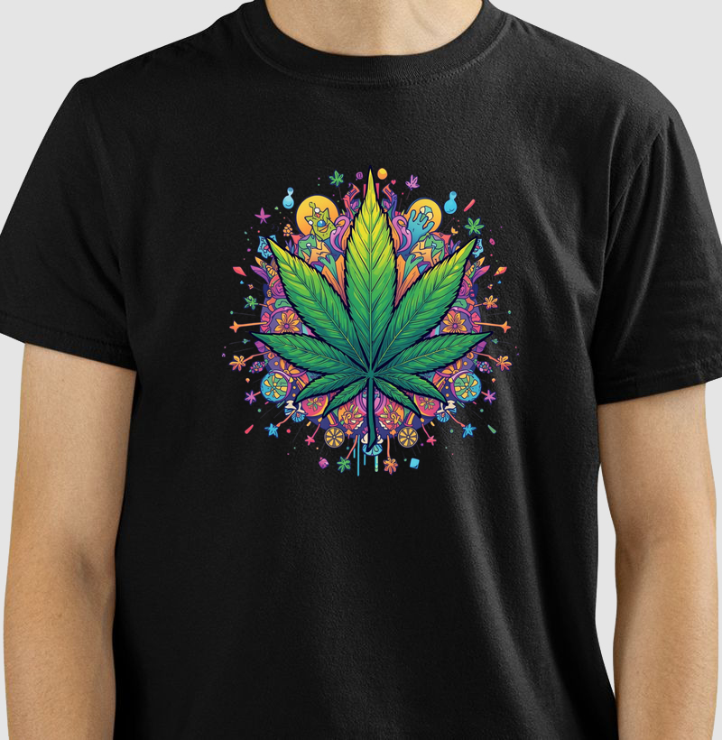 Camiseta Mandala Canábica