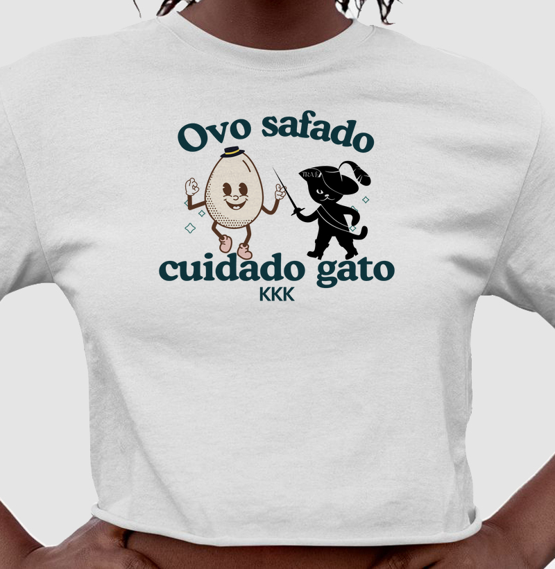 Ovo safado cuidado gato kkk