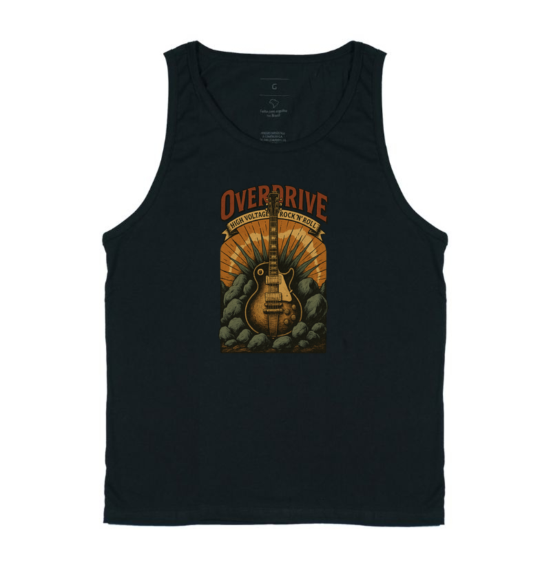 camiseta-overdrive-rock-roll-high-voltage-guitarra