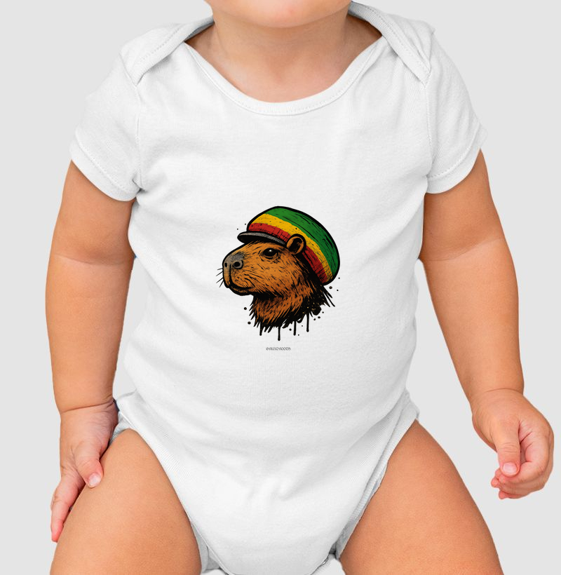 Body Infantil Capivara Roots