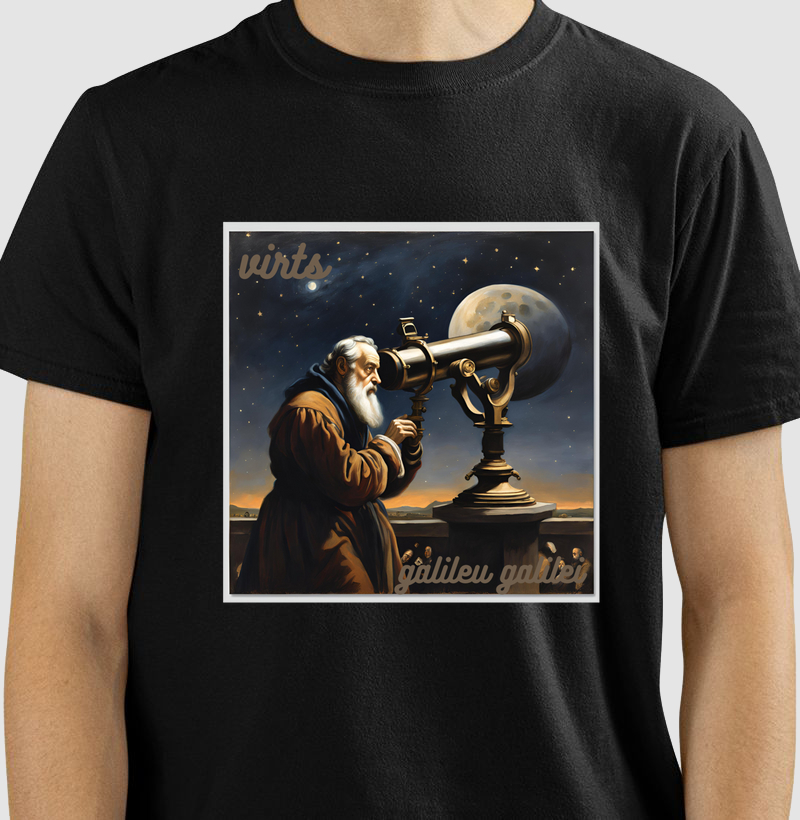 Camiseta Virts Galileu galilei...