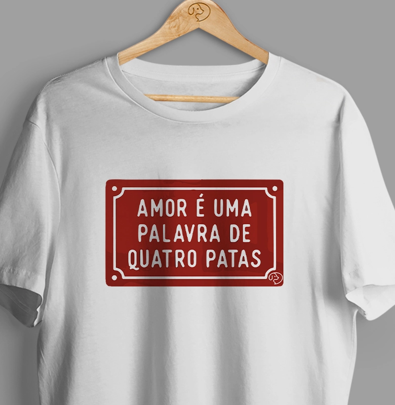 Placa Amor tem 4 Patas