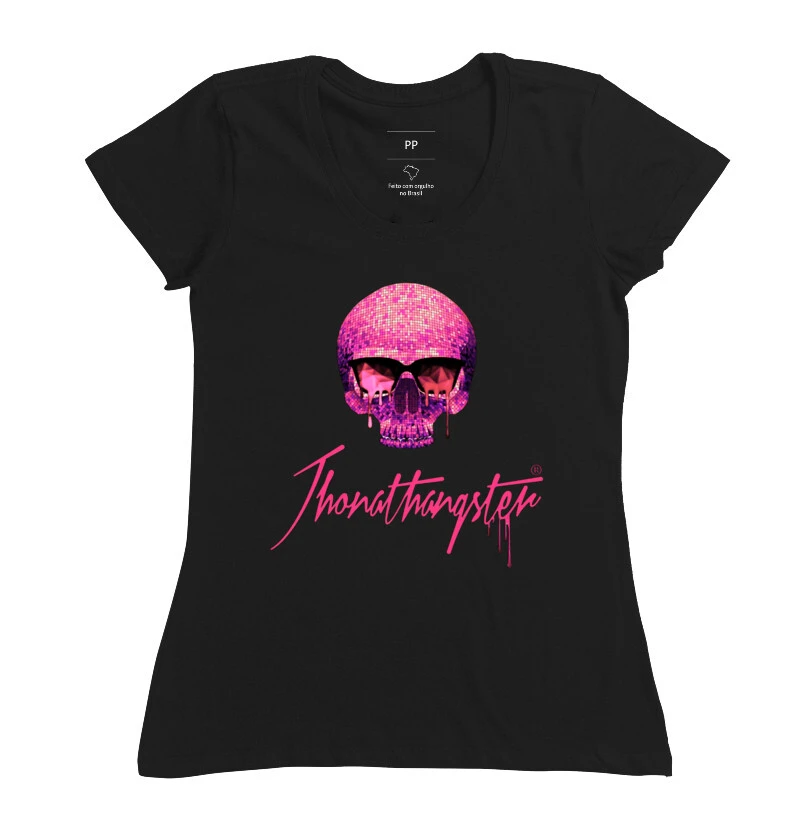 Camiseta feminina Skull Purple 
