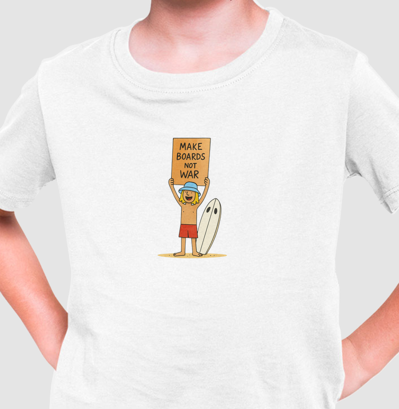 Make boards Not War - Camiseta Infantil