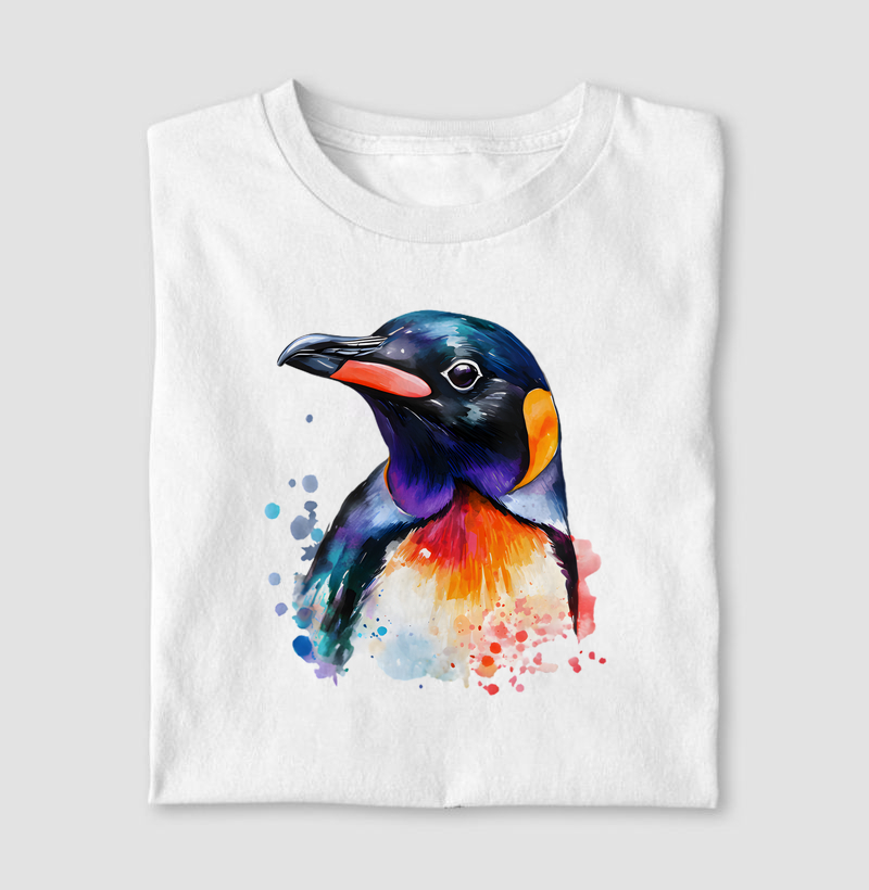 Pinguim colors aquarela