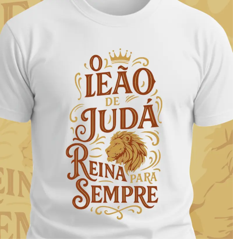 Camiseta o Leão de Judá