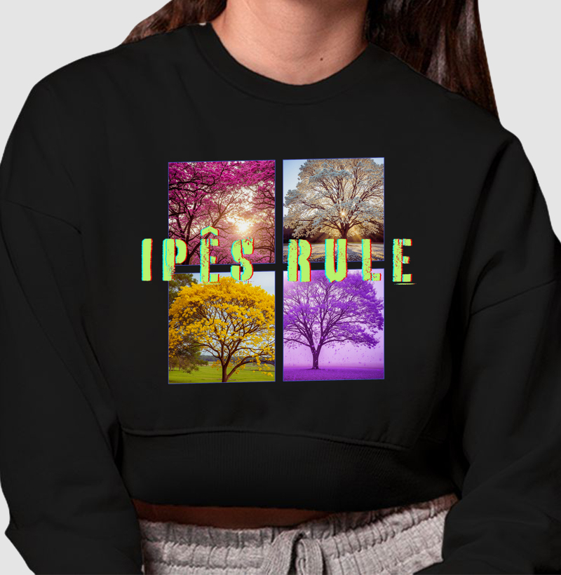 HONESTEE IPES Cropped Moletom