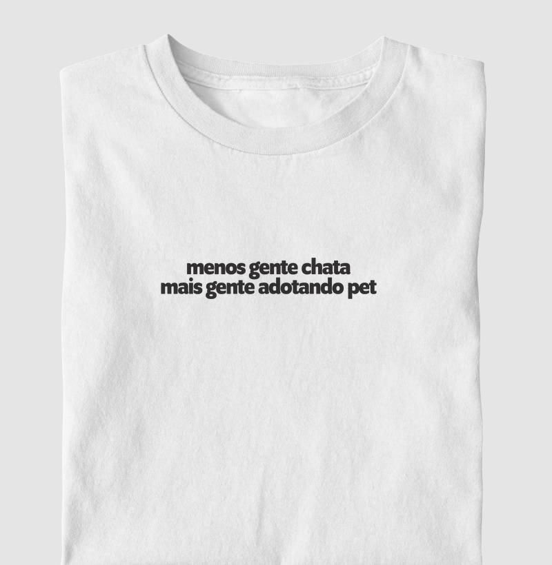 MENOS GENTE CHATA MAIS GENTE ADOTANDO PET