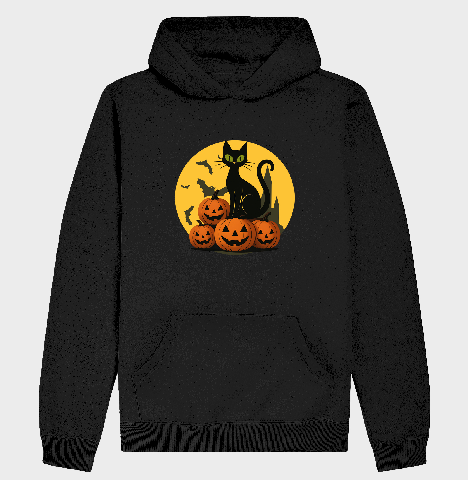 Salem Cat Halloween | Moletom com capuz