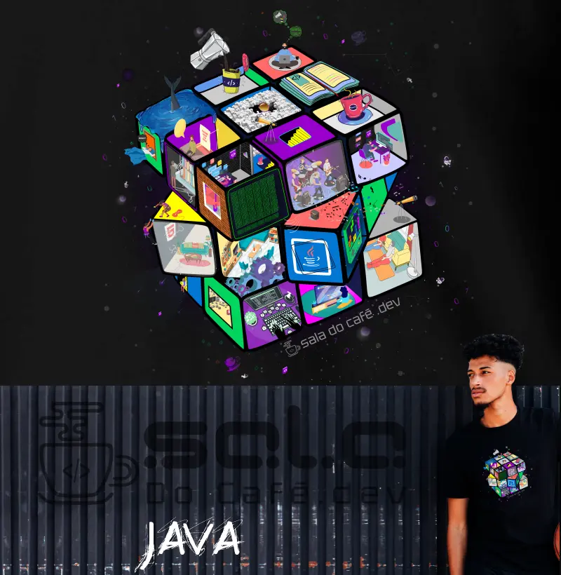 Camiseta Cubo Programador Java