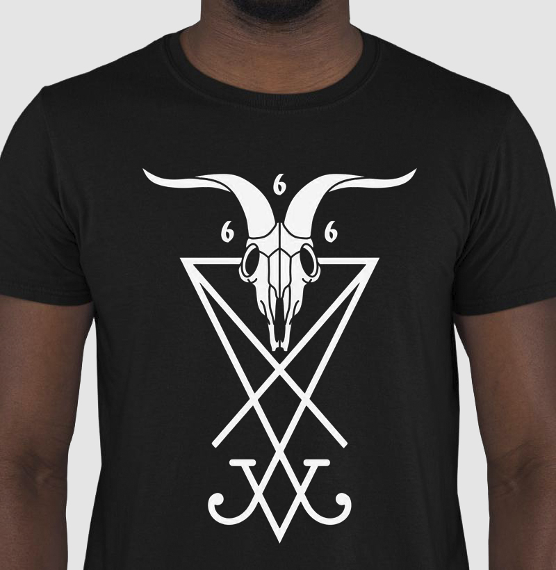 T-SHIRT SEGREDO DE LUCIFER - P&B