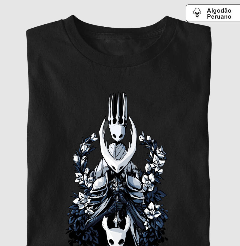 “Hollow Knight Silksong – Pure Vessel & Mask” – Arte Dark Floral (PP ao 4G)