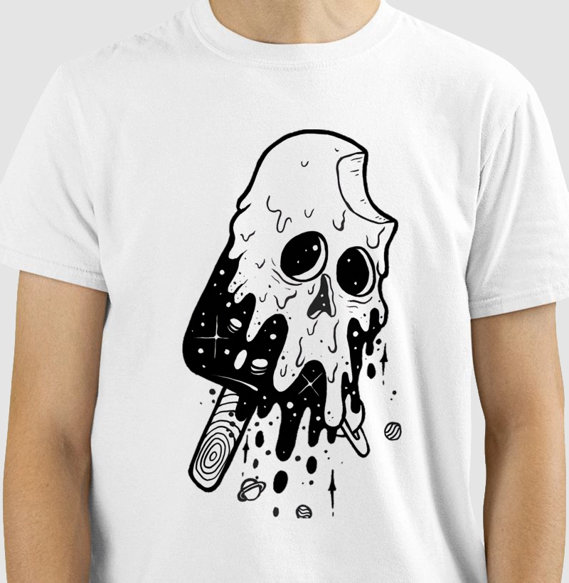 Outer space popsicle melting