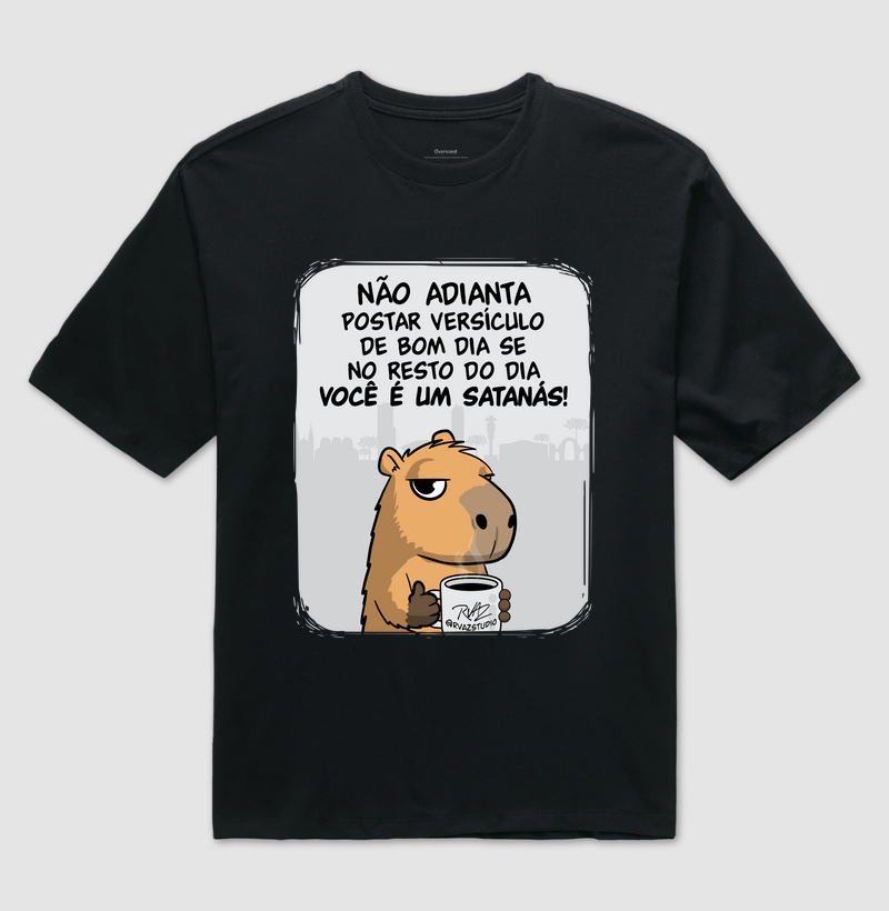 Camiseta Capivara Você é um Satanás