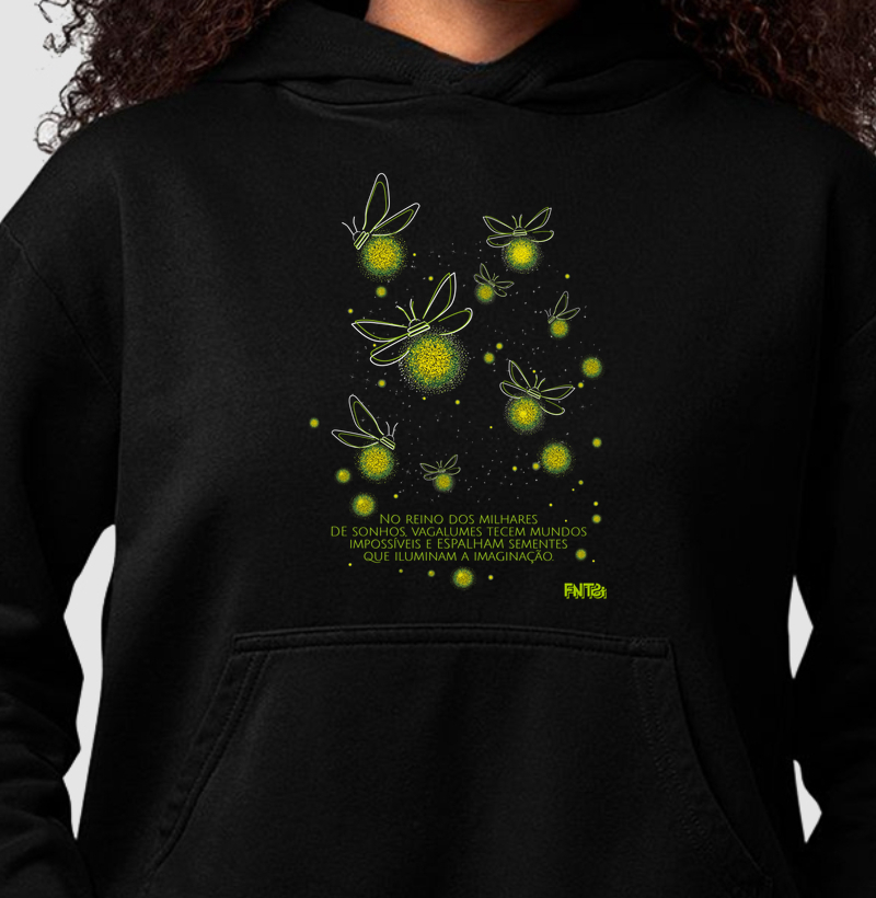 MOLETOM HODDIE SLIM "SONHO" / REINO DOS VAGALUMES 