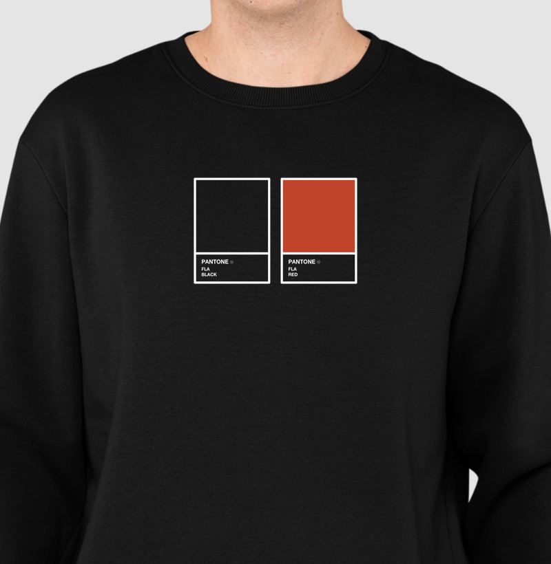 Moletom Pantone Vermelho e Branco