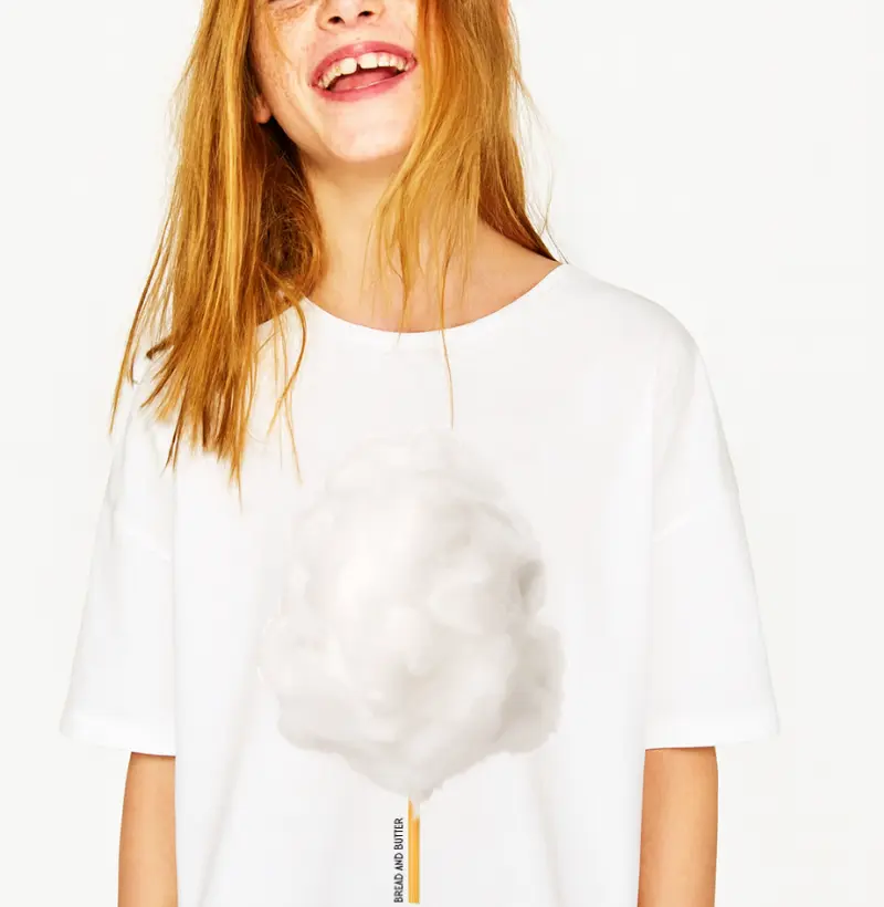 Camiseta Algodão Doce Côco