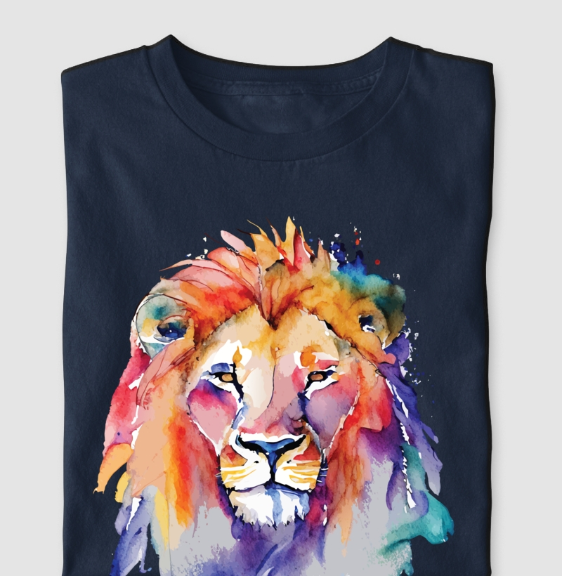 Leão colorido
