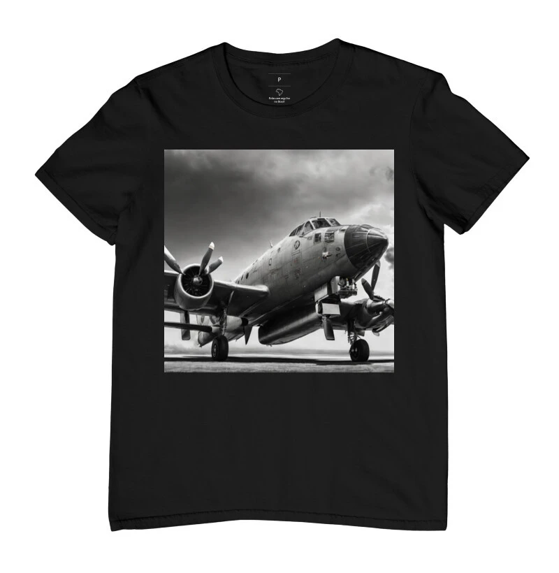 Camiseta avião militar