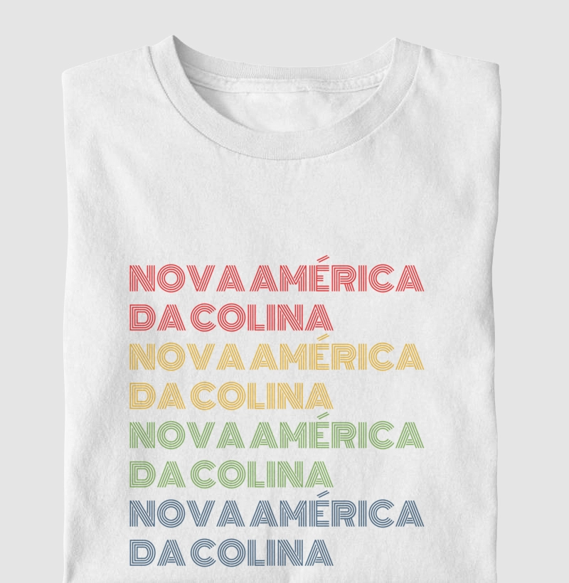 Nova América da Colina Letreiro Retrô