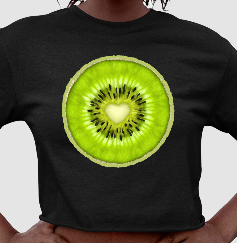 Camiseta cropped Kiwi