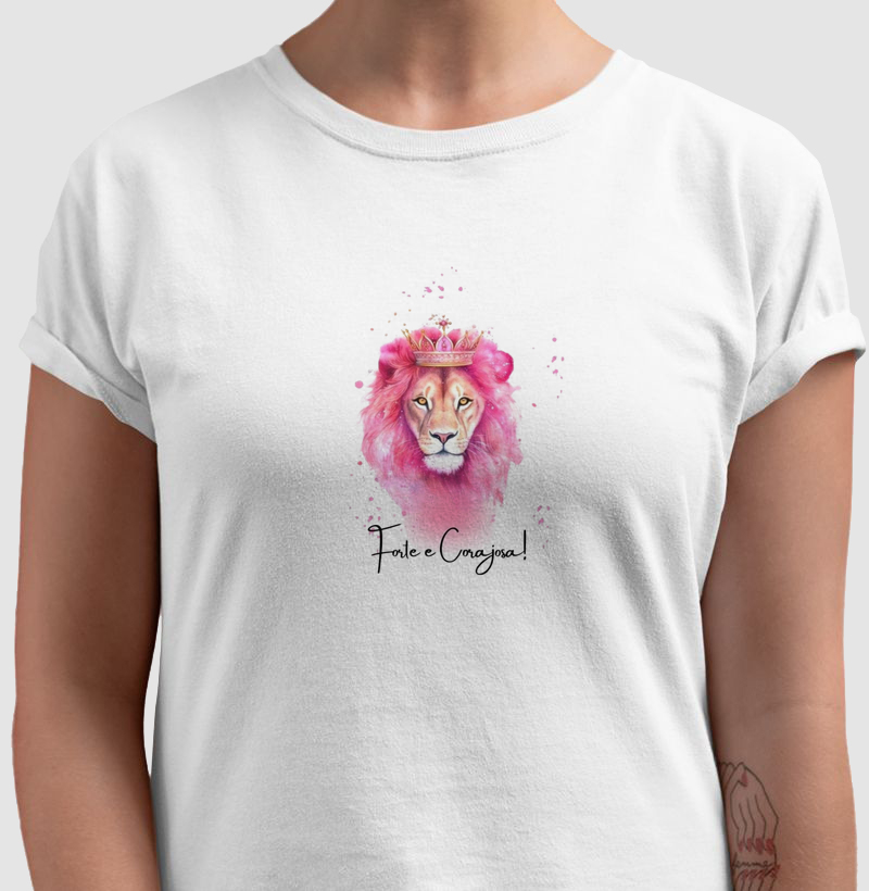 Camiseta Forte e corajosa