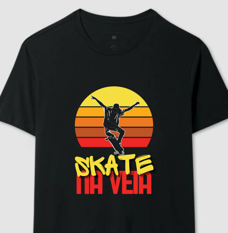Camiseta Skate na Veia 