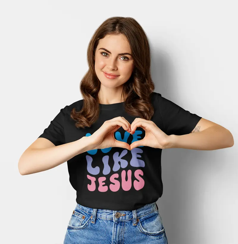 Camisa Cristã Unissex "Love Like Jesus" (Ame Como Jesus)