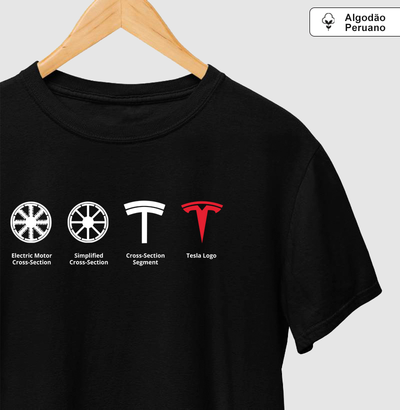 Tesla Logo -  T Preta