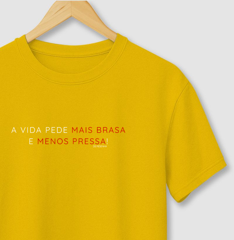 Mais brasa, menos pressa