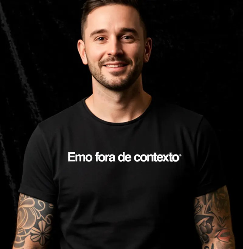 Camiseta Masculina Emo Fora de Contexto - V1ralata