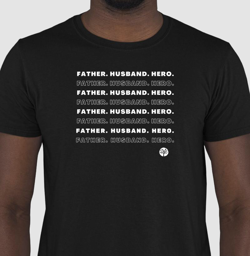 Camiseta Father, Husband, Hero