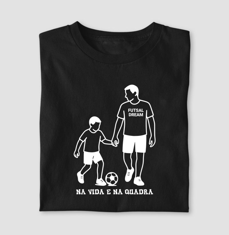 Filho, na vida e na quadra