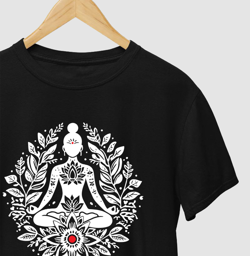 Yoga Asana – Meditativo (estampa branca central)