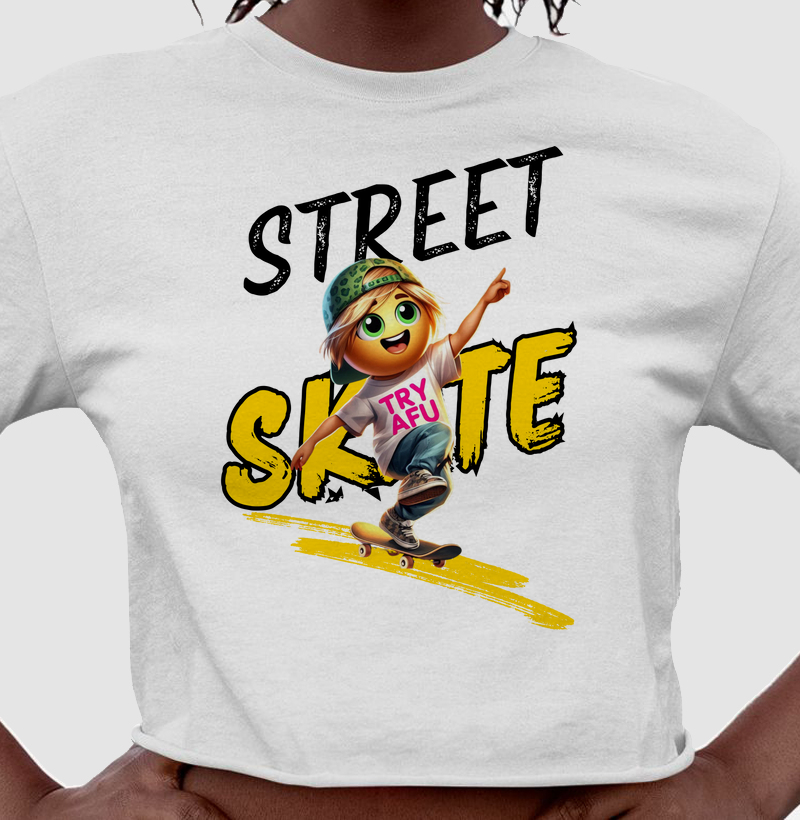 🔥 Cropped Try Afú Skate Street -O Pano Perfeito para Quem Vive o Skate! 🔥