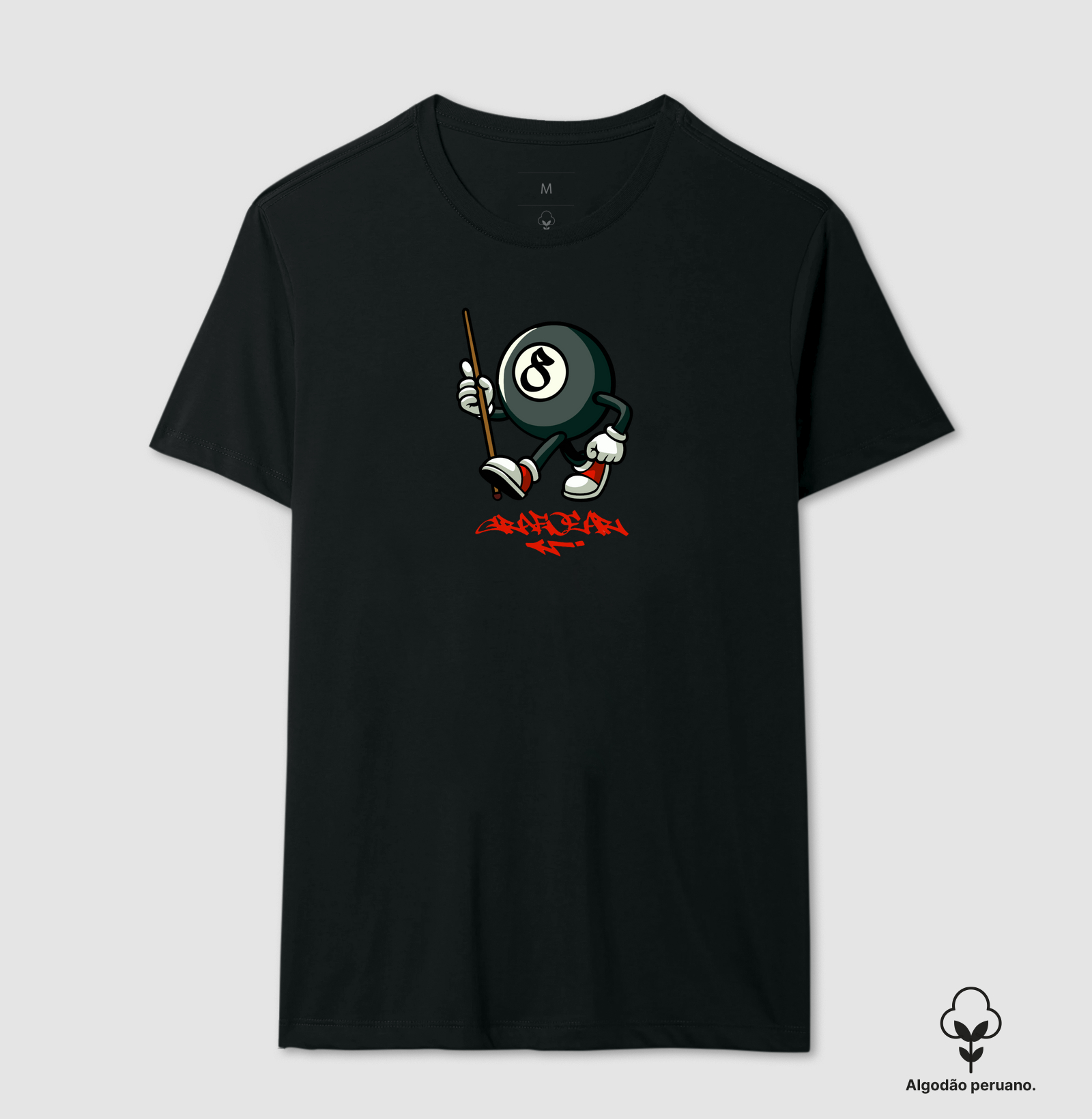 Camiseta Algodão Peruano Lucky 8