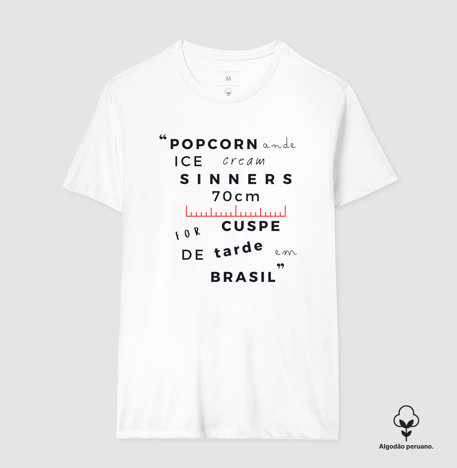 Camiseta em Algodão Peruano Eu Falo Inglês